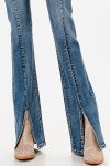 Seam Center Mid Rise Bootcut  Jeans